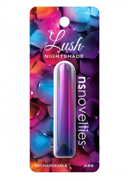 Lush Nightshade Rechargeable Bullet Vibrator - Multicolor