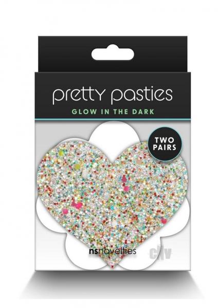 Pretty Pasties Heart & Flower Glow 2 Pair