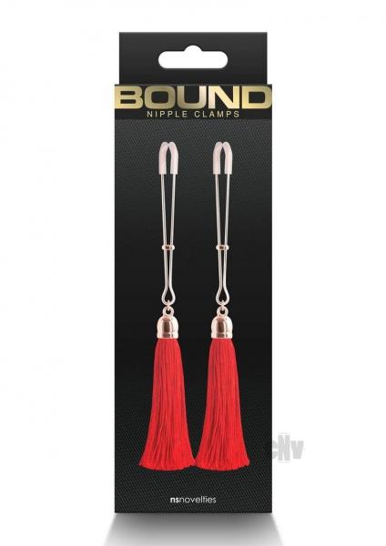 Bound Nipple Clamps T1 Red