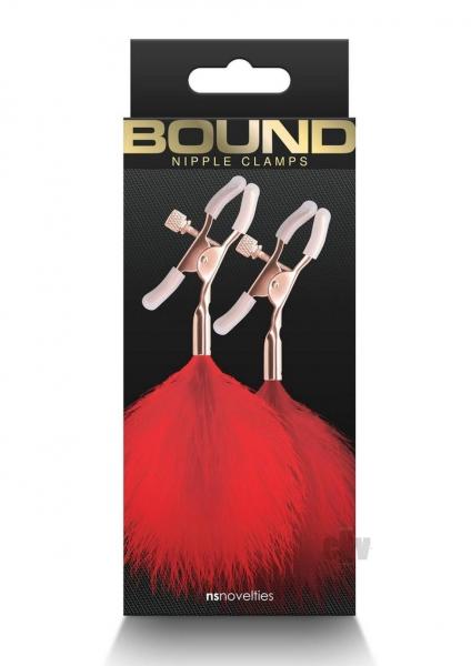 Bound Nipple Clamps F1 Red