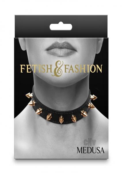 Fetish Fashion Medusa Collar Blk/gld