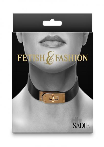 Fetish Fashion Sadie Collar Blk/gld