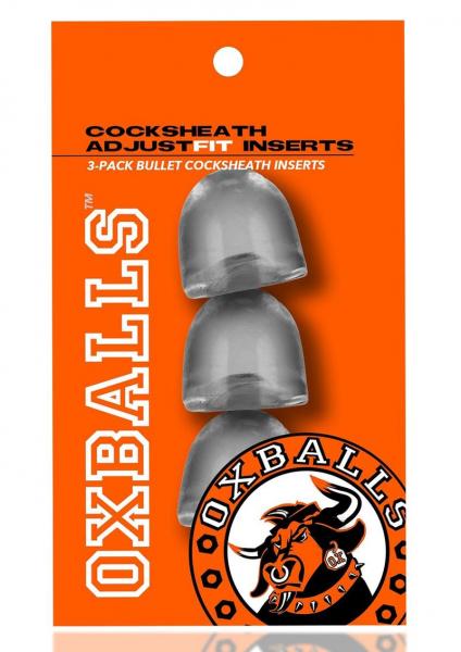 Oxballs Cocksheath Adjustfit Inserts - Pack Of 3 Clear