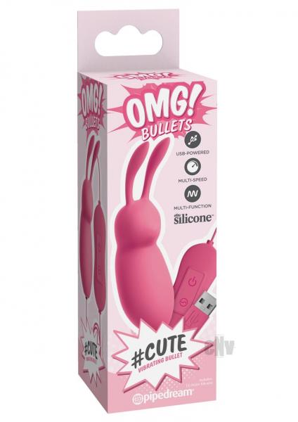 OMG! Bullets Cute Vibrating Bullet, Pink