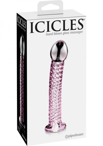 Icicles No 53 Pink Glass Massager