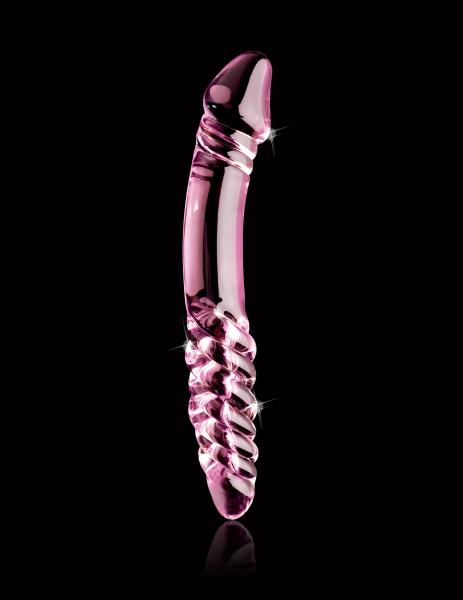 Icicles No 57 Glass Double Dildo Pink