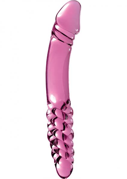 Icicles No 57 Glass Double Dildo Pink