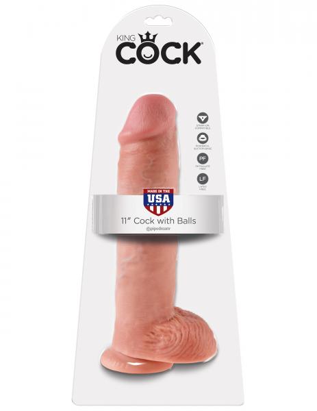 King Cock 11" Cock - Beige