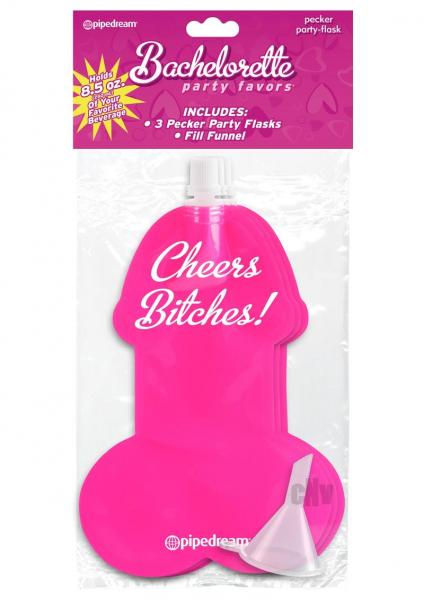 Bachelorette Party Favors Pecker Party Flasks Pack