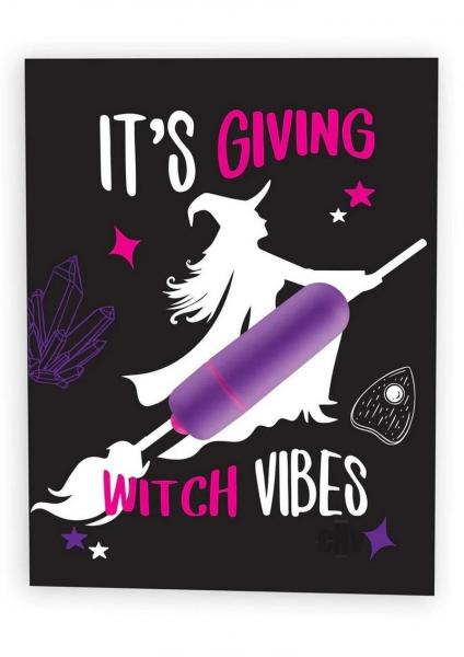 Naughty Vibes It's Giving Witch Vibes Greeting Card