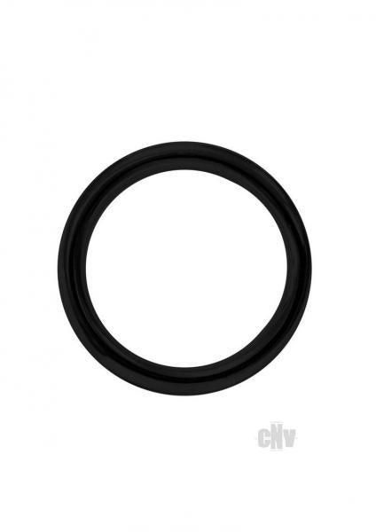 Stainless Steel Round Cock Ring 50mm Blk