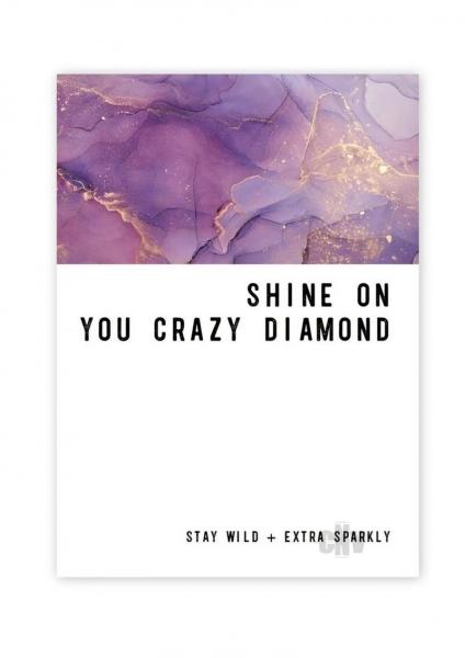 Crazy Diamond Greeting Card