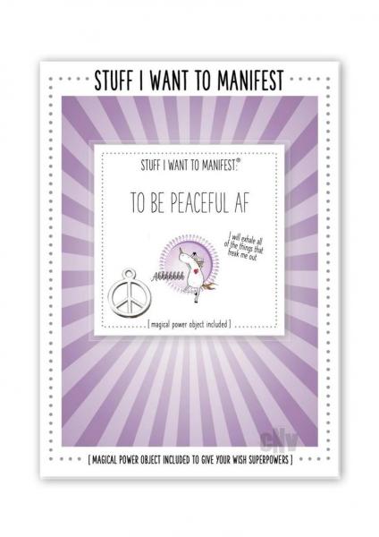 Manifest Greeting Card Peaceful Af