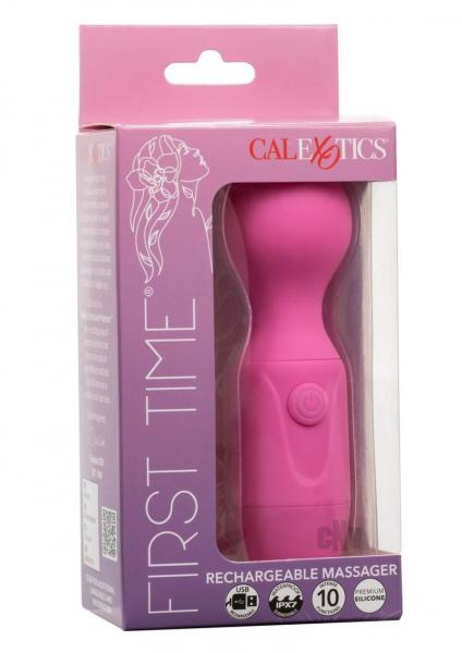 First Time Rechargeable Vibrator Massager - Pink