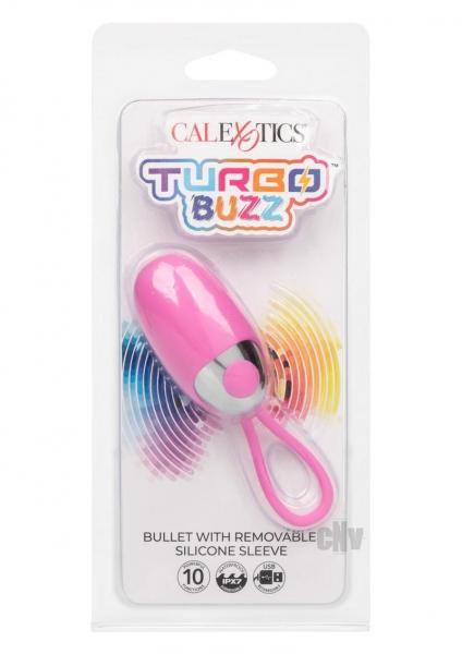 Turbo Buzz Bullet Stimulator W/removable Silicone Sleeve - Pink