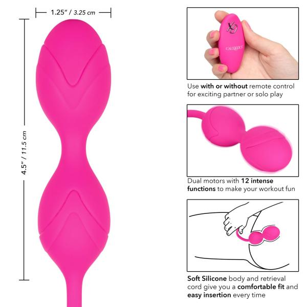 Remote Dual Motor Kegel System Pink