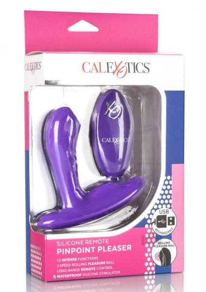 Silicone Remote Pinpoint Pleaser Purple Plug