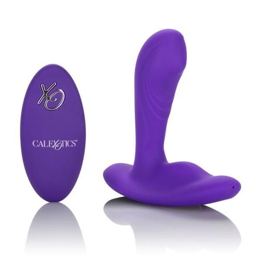 Silicone Remote Pinpoint Pleaser Purple Plug