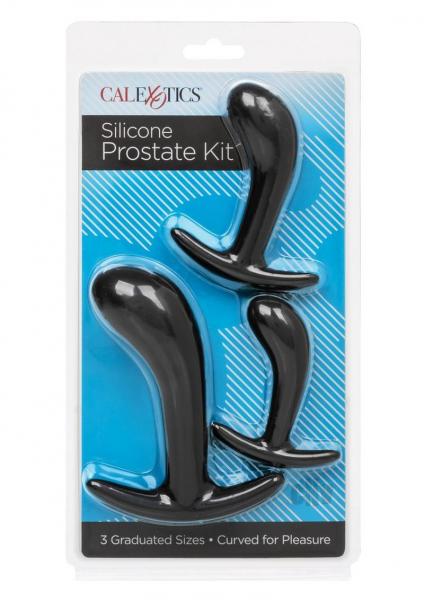 Silicone Anal Training Prostate Kit - Black