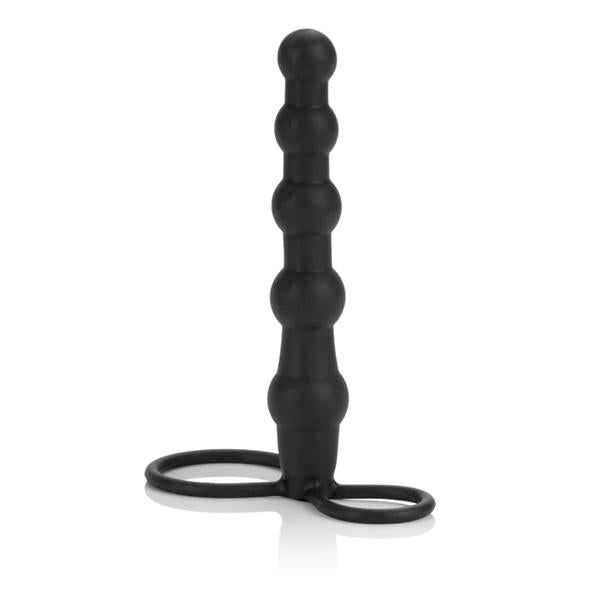 Silicone Beaded Double Rider Black