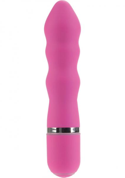 10 Function Charisma Kiss Vibrator Waterproof Pink 3.25 Inch