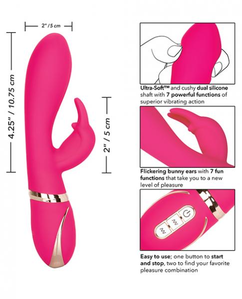 Jack Rabbit Silicone Ultra Soft Rabbit Vibrator Pink