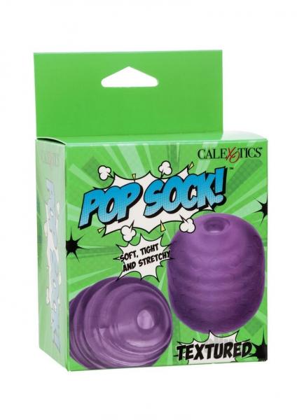 Pop Sock Textured Masturbator - Purple