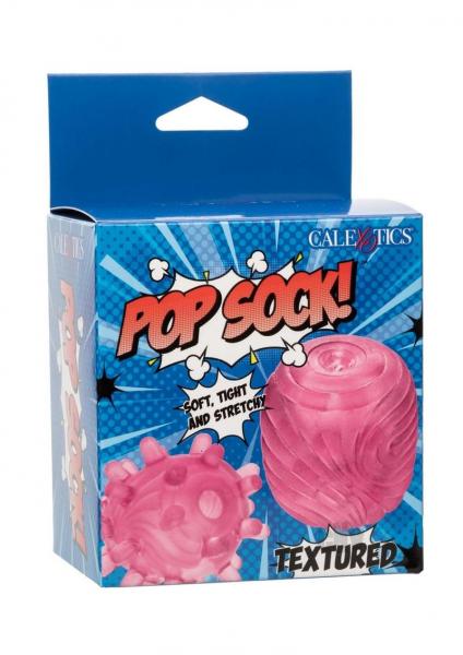 Pop Sock Textured Masturbator - Pink