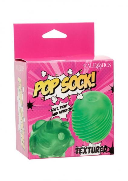 Pop Sock Textured Masturbator - Green