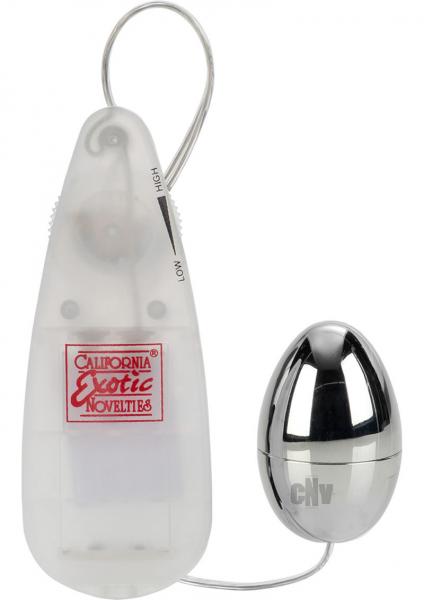 Pocket Exotics Vibrating Silver Egg