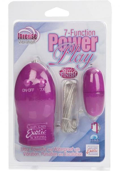 7 Function Power Play Satin Finish Bullet Waterproof 2.25 Inch Pink