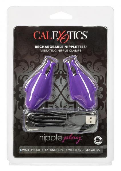 Nipple Play Rechargeable Nipplettes - Purple