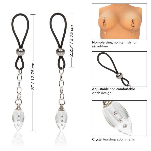 Nipple Play Non-Piercing Jewelry Crystal Teardrop