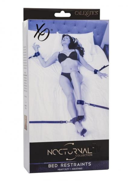 Nocturnal Collection Adjustable Bed Restraints - Black