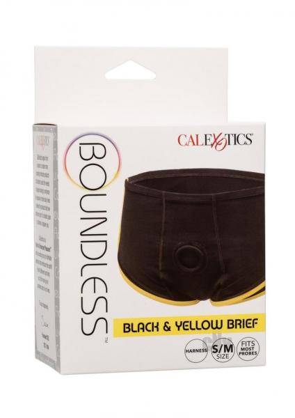 Boundless Boxer Brief - Black/yellow S/m