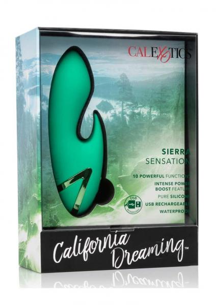 California Dreaming Sierra Sensation Green Rabbit Vibrator