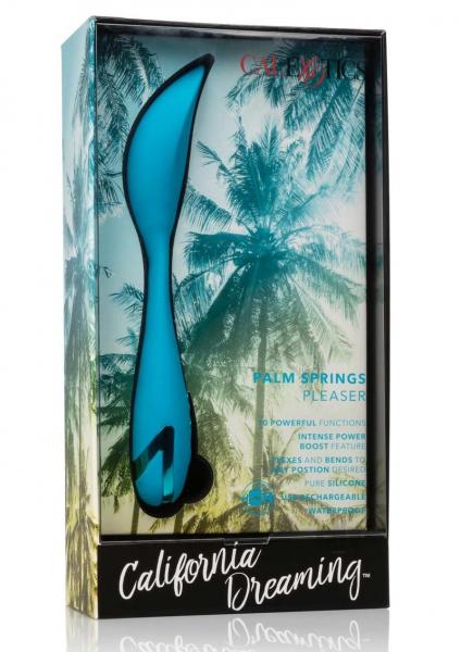 California Dreaming Palm Springs Pleaser Blue Vibrator