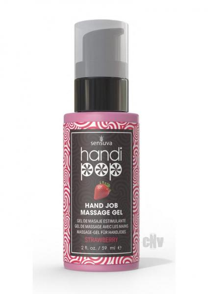 Handipop Edible Massage Gel Strawberry 2 Oz