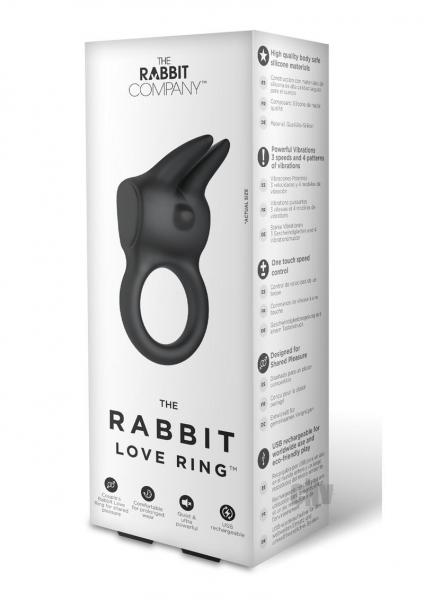 The Rabbit Love Ring Black