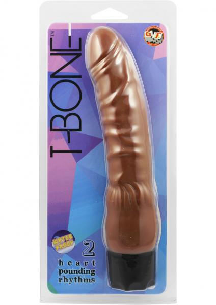 T Bone Waterproof Vibrator - Brown