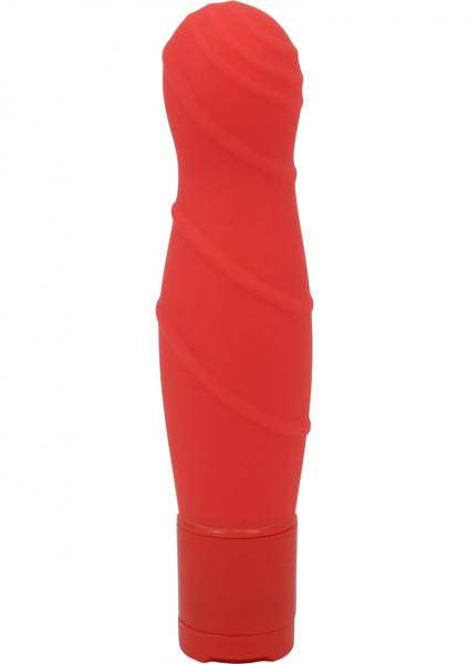 Pure Carress Multi Speed Silicone Vibe Waterproof Coral 4.25 Inch