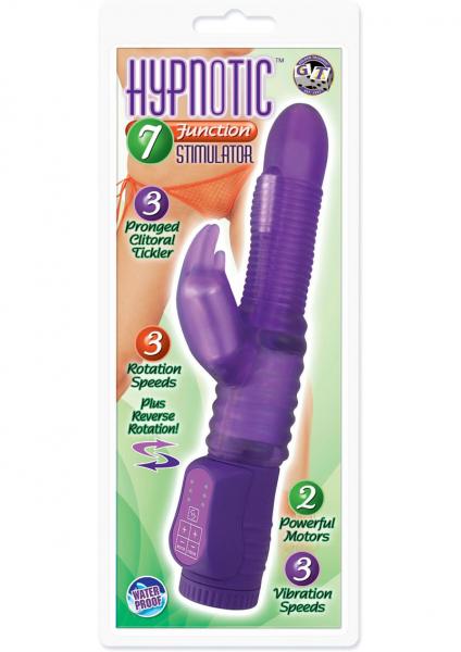 HYPNOTIC 7 FUNCTION STIMULATOR LAVENDER WATERPROOF