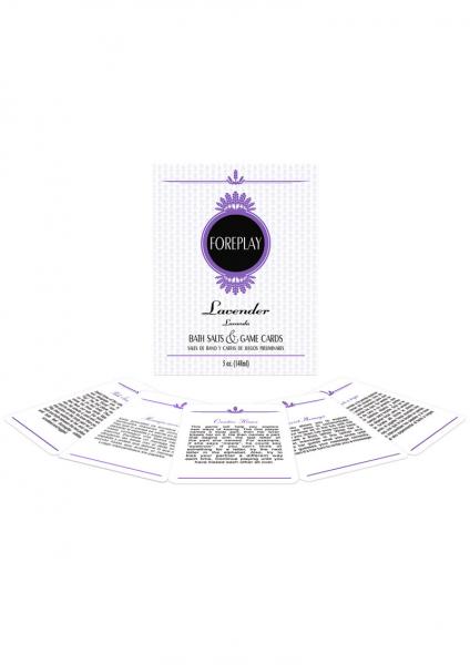 Foreplay Bath Salts & Game Cards - Lavender