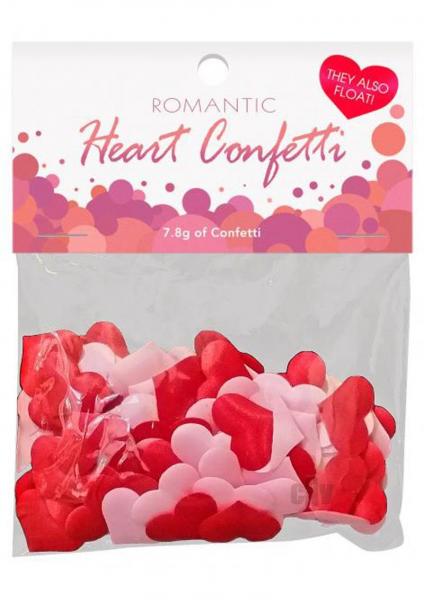 Romantic Heart Confetti Red, Pink