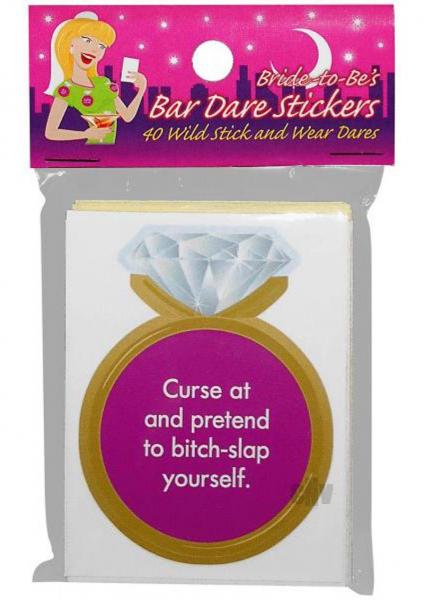 Bride To Be's Bar Dare Stickers