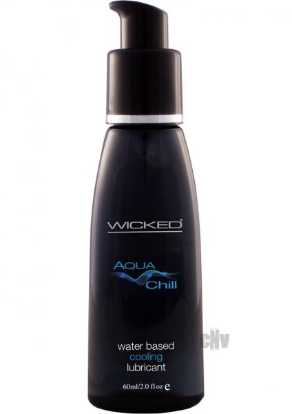 Wicked Aqua Chill Waterbased Cooling Sensatioln Lubricant 2oz.