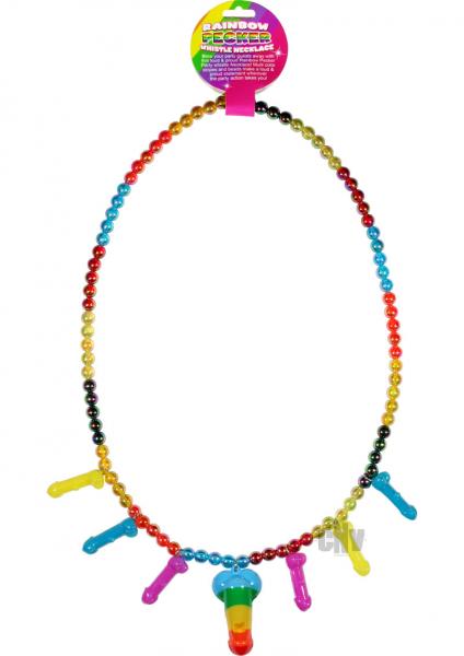 Rainbow Pecker Whistle Necklace