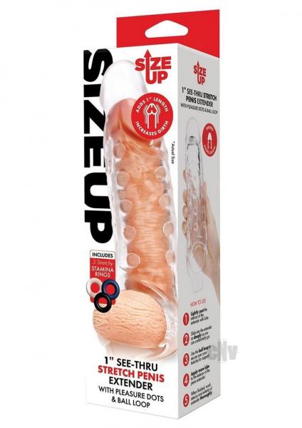 Su Clear View Penis Extender Studded 1