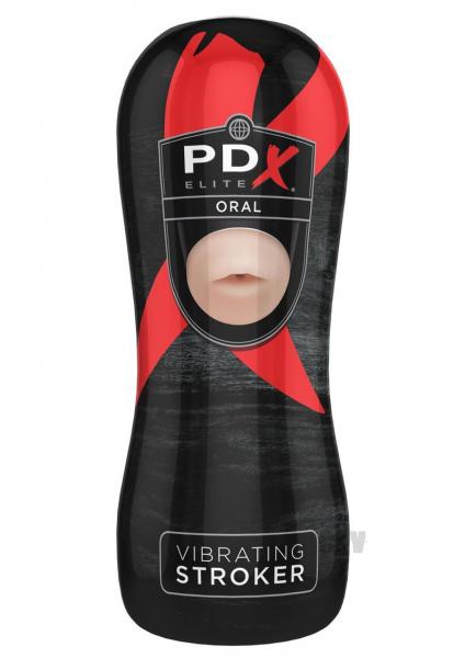 PDX ELITE Vibrating Stroker Oral