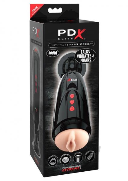 PDX ELITE Dirty Talk Starter Stroker